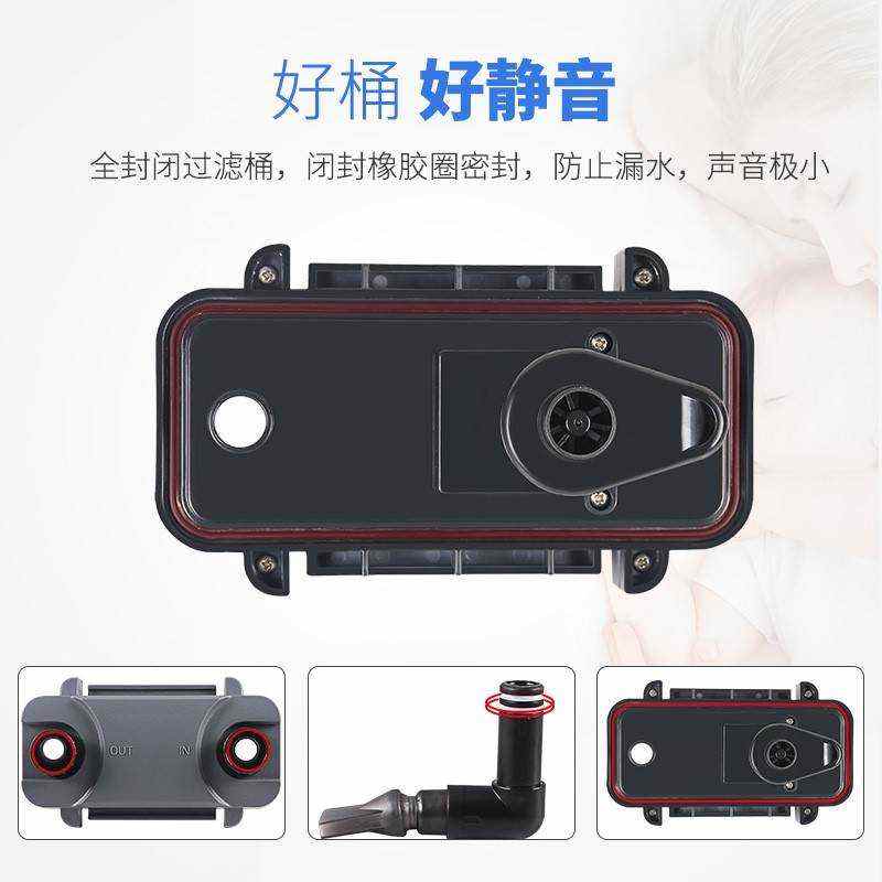 过滤筒鱼缸外置过滤器桶大型自制带氧气泵的小家用设备下滤底吸