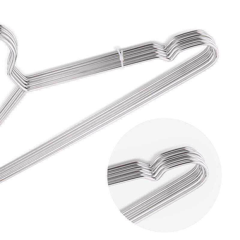 无痕凉衣架晒架家用不锈钢10个不绣钢20谅衣架实心衣撑子加粗衣挂