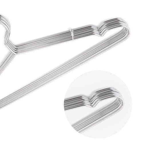 无痕凉衣架晒架家用不锈钢10个不绣钢20谅衣架实心衣撑子加粗衣挂