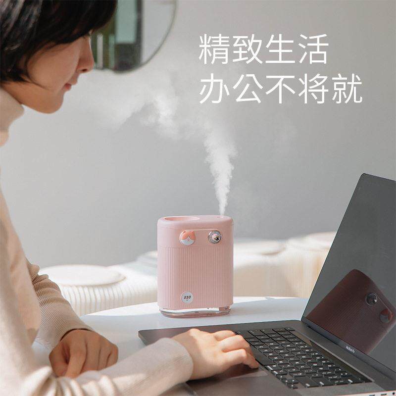 新款直销跨境迷你卡通超声波加湿器家用卧室小型usb空气净化香薰