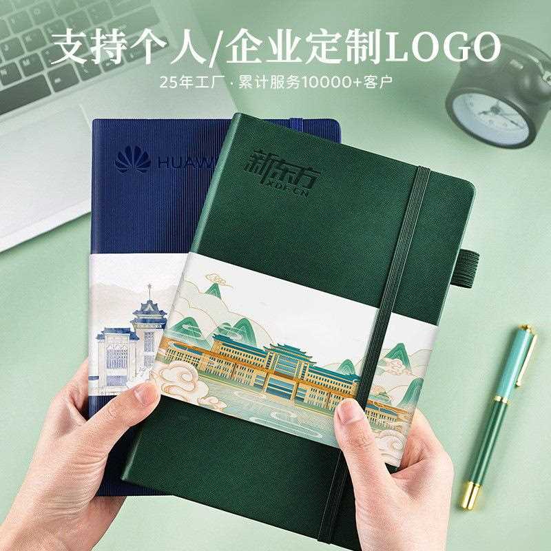 新款直销带页码a5笔记本加厚pu硬面绑带手账本日记本高颜值记事本