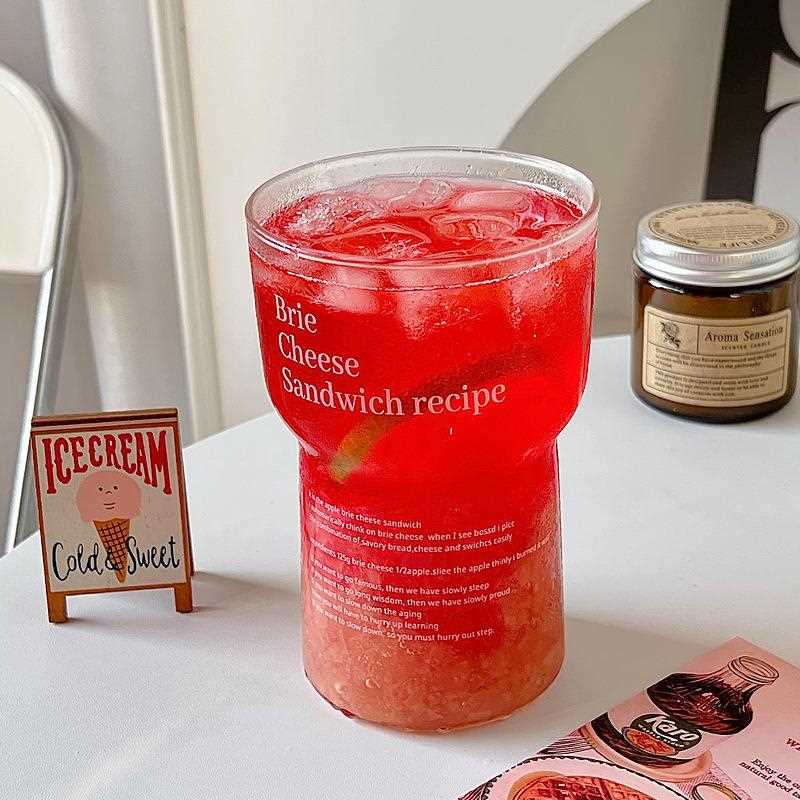 新款直销博立美 ins简约玻璃水杯高硼硅耐高温咖啡杯家用网红杯子