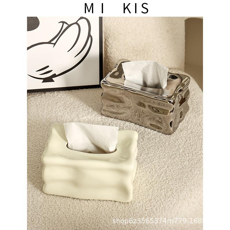 新款直销新品创意纸巾盒客厅高档轻奢风摆件高端家用桌面抽纸盒餐