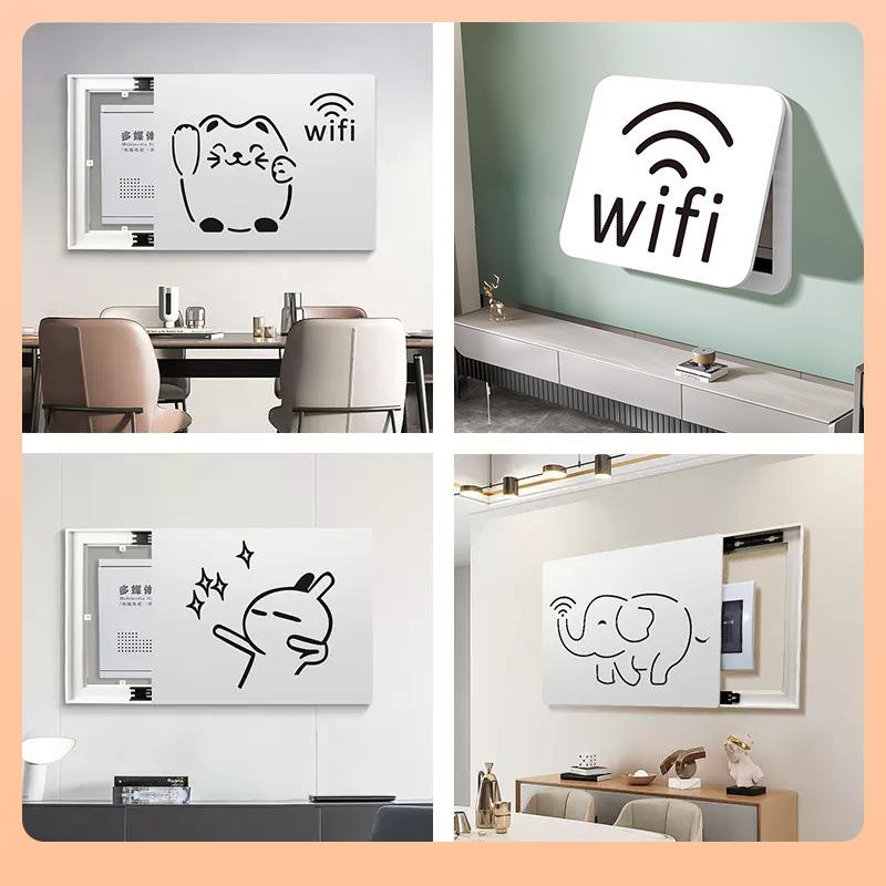 新款直销?电表箱装饰画配电箱多媒体遮挡路由器网线盒挂画弱电箱