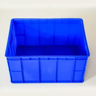 直销塑料周转箱 新款 加厚蓝色可带盖食品箱24套餐具周转箱545快递