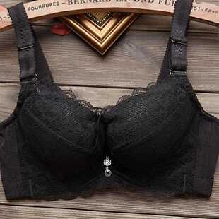 新款直销加厚文胸6厘米8cm聚拢透气蕾丝文胸厚款特厚纯棉针织内衣