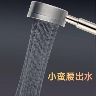 直销304不锈钢增压花洒喷头可拆洗卫生间家用洗浴小蛮腰出水 新款