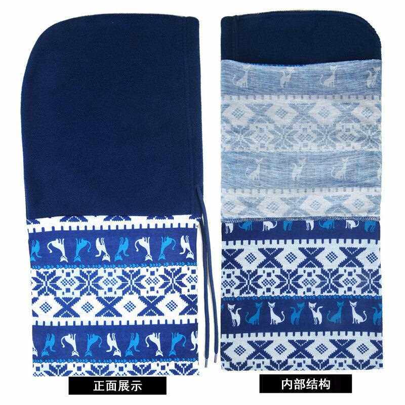 新款直销凹凸 带头巾抓绒帽 女户外骑行蒙面帽 保暖防寒帽CS头套