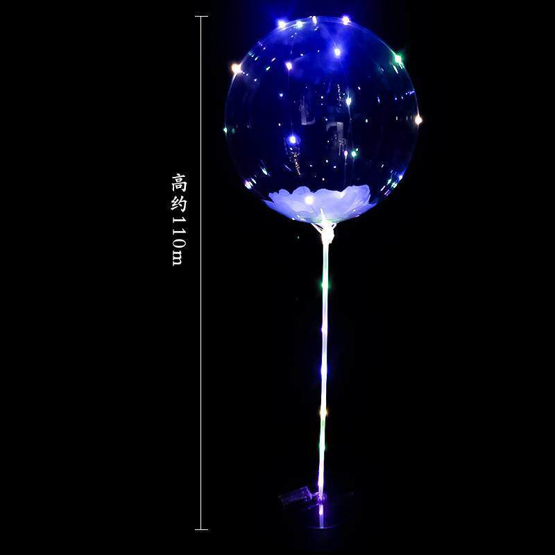 新款直销元旦节夜市地推火爆款透明带灯发光波波球生日告白浪漫摆