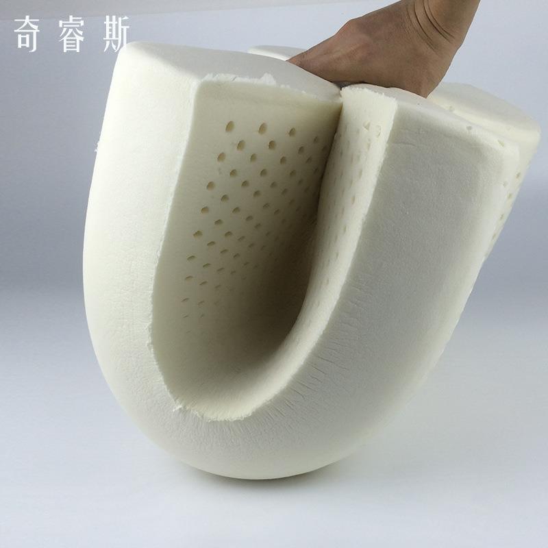 直销新款天然乳胶枕成人颈椎枕橡胶睡眠曲线波浪乳胶枕成人橡胶枕
