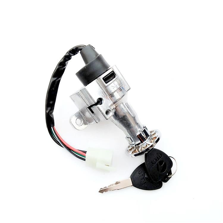 直销新款巧格电动摩托车电门锁福喜小龟王鬼火一代二代电动开关钥