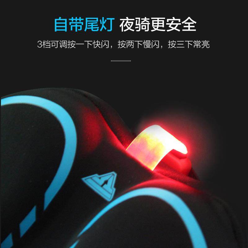 直销新款自行车坐垫套带尾灯加厚硅胶舒适公路车座套单车骑行山地