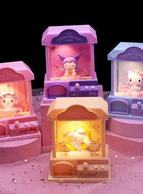 直销新款少女心水晶灯音乐盒可爱公主小夜灯生日礼物摆件学生用品