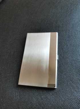 直销新款不锈钢2001拉丝纹名片盒亚马逊ebye货源商务迷你礼赠收纳