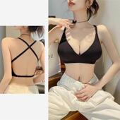 新款 直销文胸女聚拢小胸无钢圈蕾丝bra调整型收副乳胸罩平胸内衣