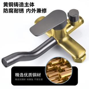 喷 新款 直销枪灰色淋浴头全套暗装 简易花洒全铜套装 家用浴室嵌入式