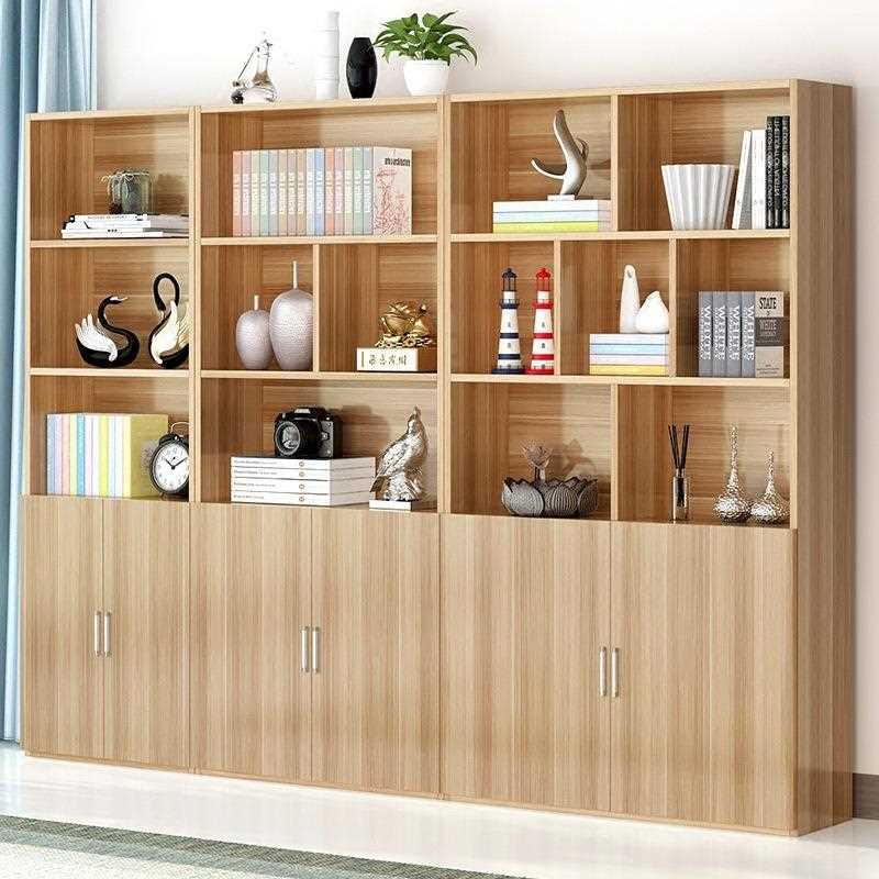 新款直销带门儿童简易书柜书架置物架自由组合格子柜落地靠墙储物