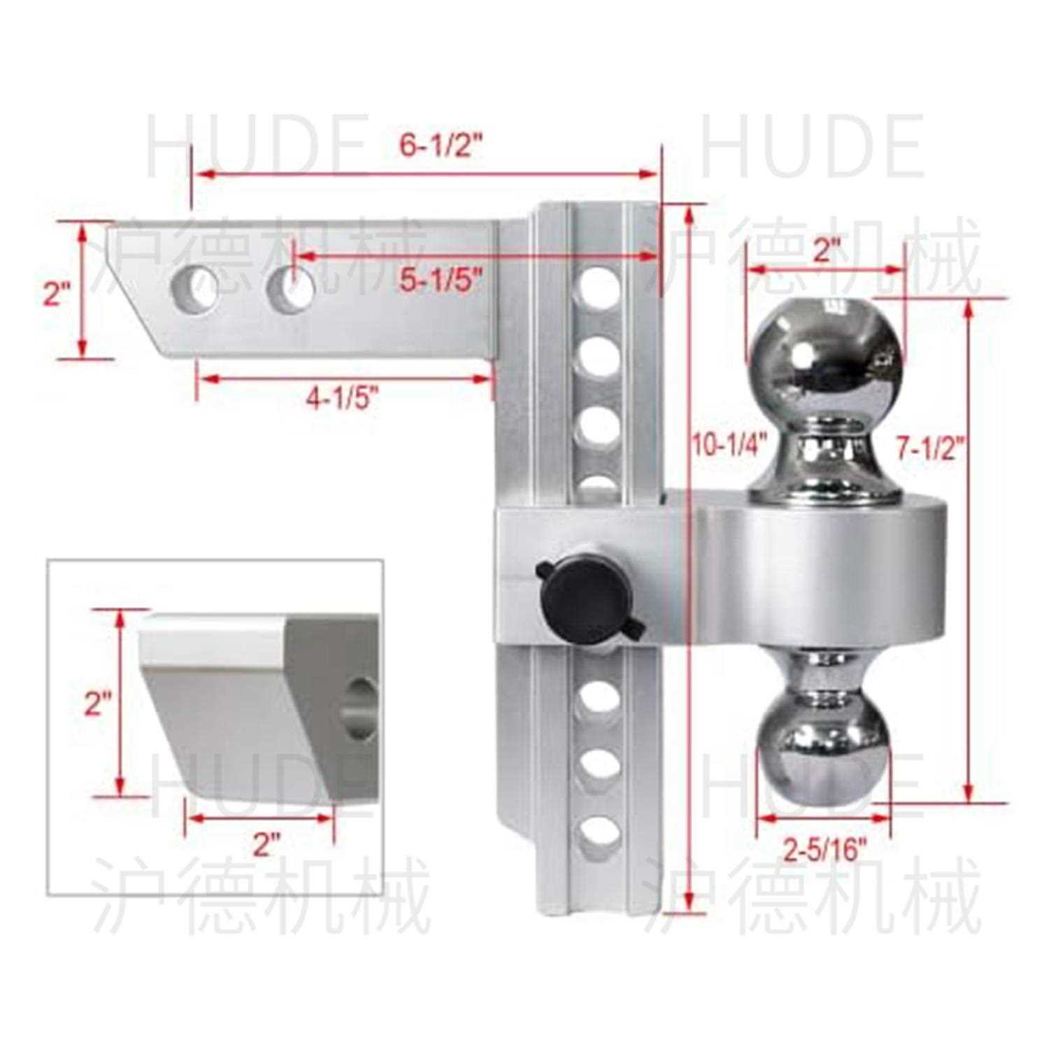 新款直销4-10寸可调节拖车臂快接汽车连接臂牵引钩配件拖挂越野房