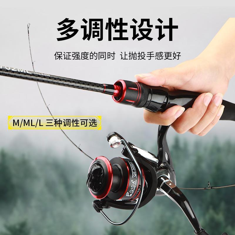 新款直销碳素鱼竿渔轮路亚竿套装直柄枪柄全套渔竿远投鱼轮路亚杆