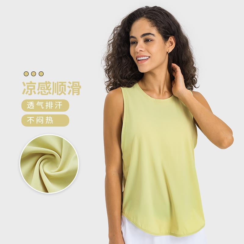 新款直销夏季新款时尚绑带透气无袖上衣运动罩衫健身运动瑜伽背心