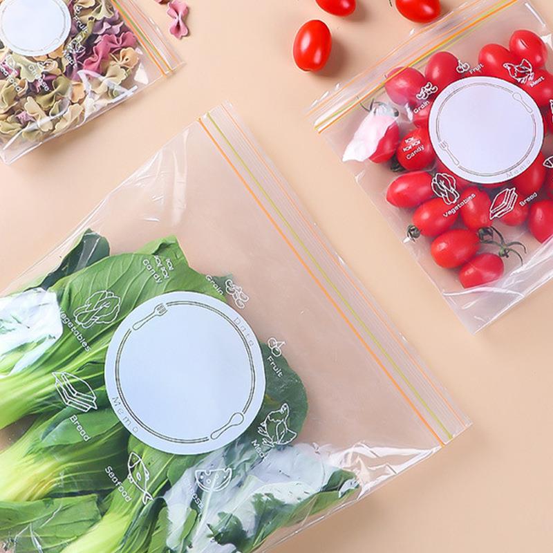 新款直销加厚食品级冰箱专用保鲜封口袋双骨夹链自封袋食物收纳分