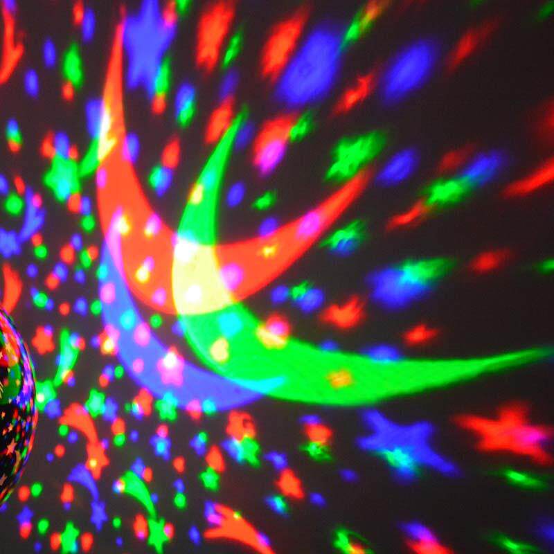 新款直销现货七彩音乐星空灯USB充电花蕾灯浪漫旋转音乐星空投影