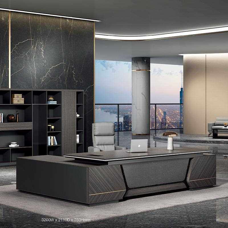 新款直销老板桌简约桌子商用办公室经理桌办公桌椅组合家具加长简