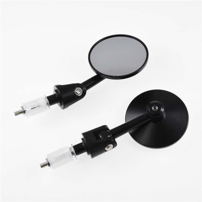 新款直销复古式摩托车春风改装手把后视镜电动车倒车镜反光镜铝合