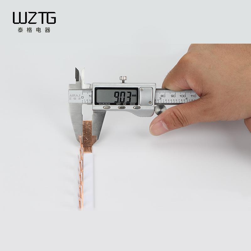 新款直销电器紫铜汇流排1P63A接线端子C45空开连接排梳妆母排接线