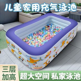 儿童充气游泳池家用大人小孩宝宝加厚洗澡婴儿家庭超大折叠戏水池