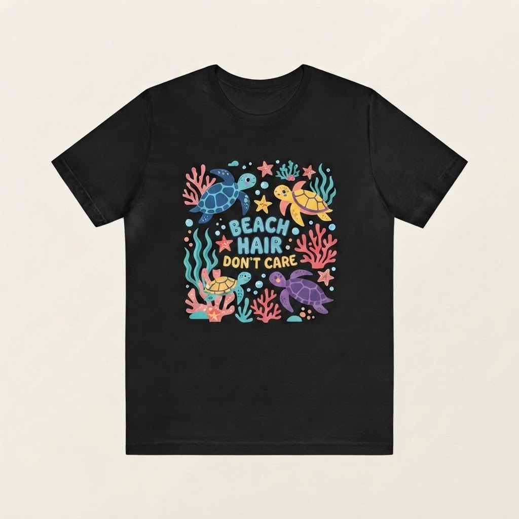 beach vibe 海滩 可爱 海龟 T恤