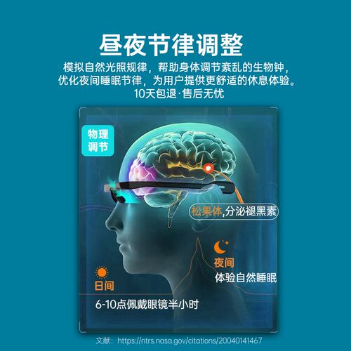 倍佳睡PEGASI智能光学睡眠调节仪快速助眠眼镜入睡困难神器深度