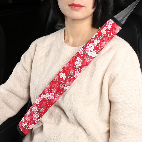 新款汽车安全带护肩套国潮风防勒脖柔软布保险带保护套加长一对装