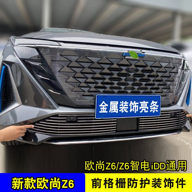 22-24款长安欧尚Z6中网改装饰条 前脸专用汽车用品防虫网配件亮条