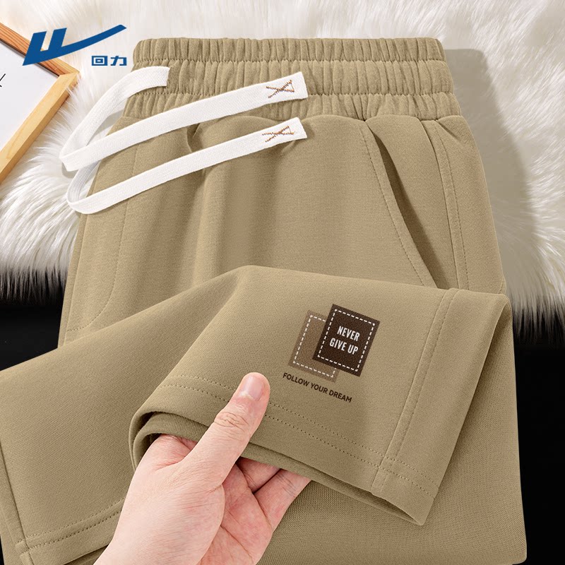 回力短裤男士2026新款美式休闲直筒五分裤夏季时尚运动裤子男款D