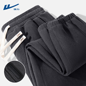 子男士 男款 春秋款 回力灯芯绒裤 2026新款 潮皮标设计感束脚裤 秋季