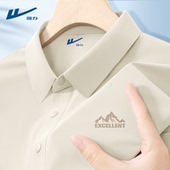 冰感透气上衣男生宽松休闲短袖 回力polo衫 2026新款 夏季 t恤男D 男士