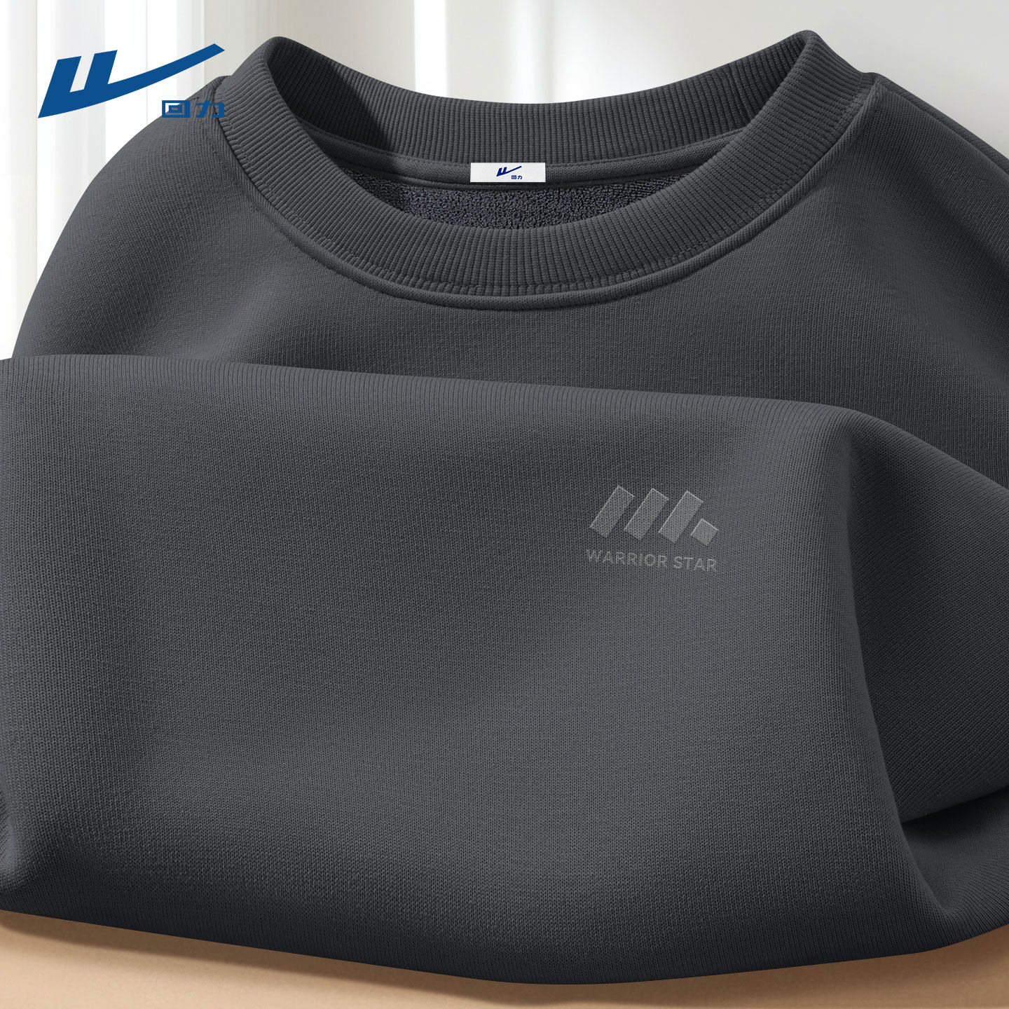 回力卫衣男无帽秋冬款加厚男士衣服美式高街2026新款潮大码男装C