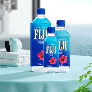 进口fiji斐济矿泉水斐泉深层纯净水自流水330mL500mL瓶天然矿泉水