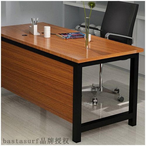 Staff steel wood desk simple meeting table and chair combin