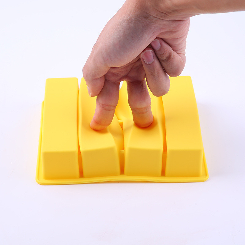 Long strip silicone 4 grid giant silicone ice cubes square t