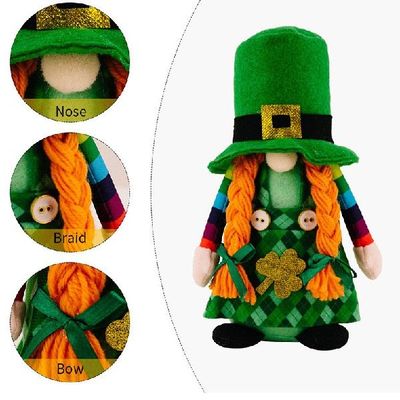 Gnome St Patricks Faceless Doll Decorations for Home 2022