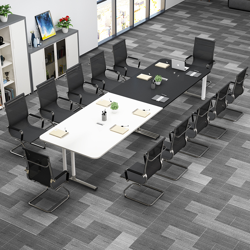 会议桌长桌简约现代条形办公室培训桌洽谈接待桌子长方形桌椅组合