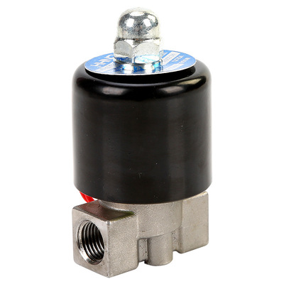 2分DN08二通式电磁阀 2W025-08B不锈钢304防腐蚀水用内螺纹电磁阀