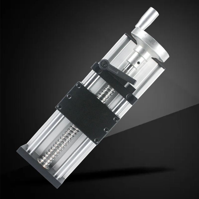 创欧科YT002 手摇式双光轴滚珠丝杆滑台模组直线铝导轨十字工作台