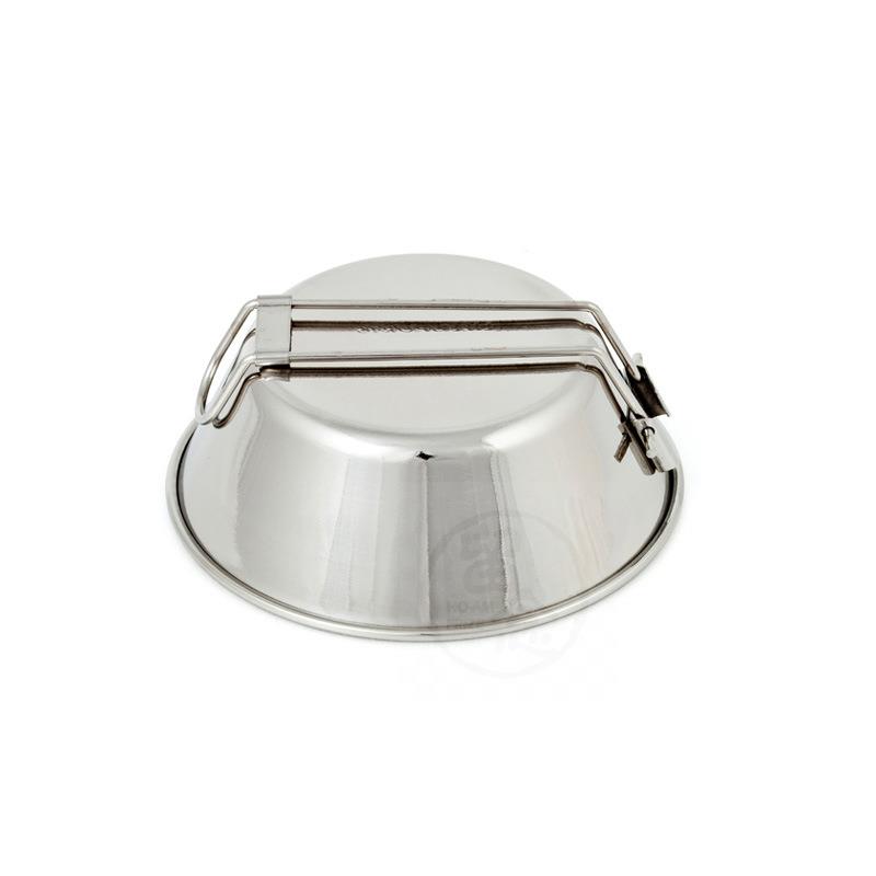 。Outdoor 304 stainless steel folding bowl picnic rice bowl