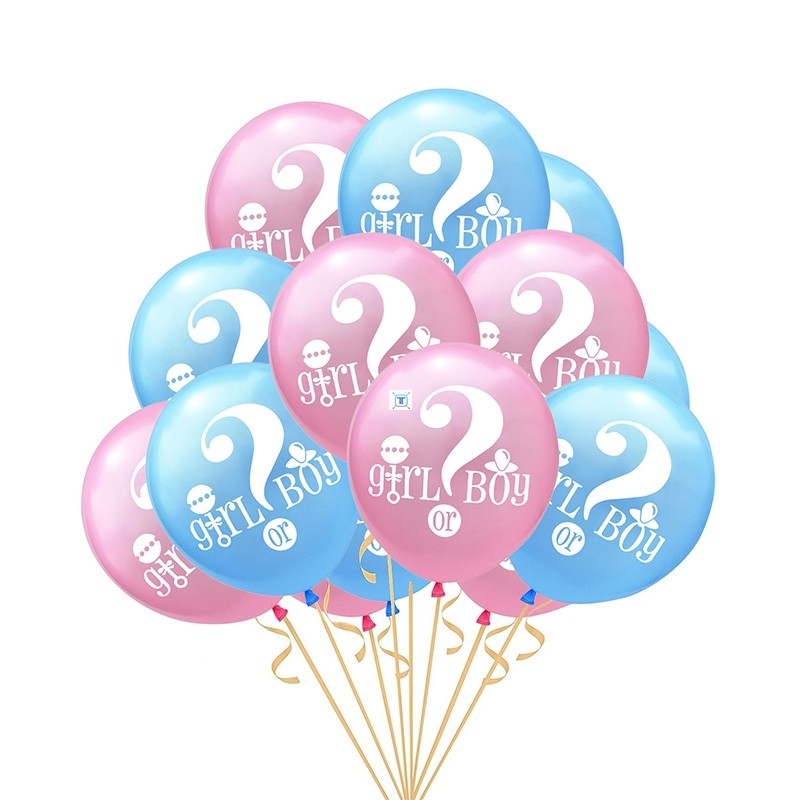 Gender Reveal Party Decoration Boy or Girl Balloon Banner