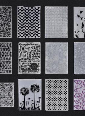 Embossing Folder Transparent Plastic Plates Design Hand