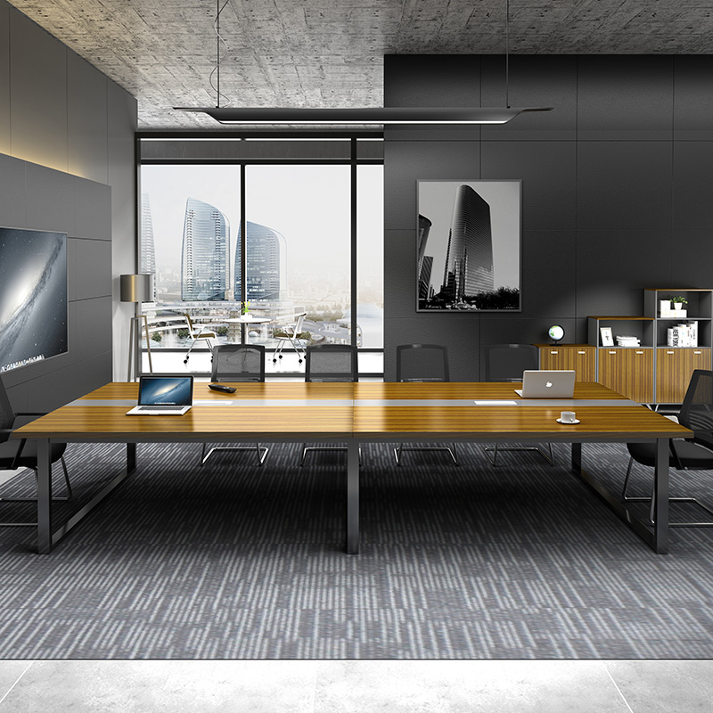 办公家具会议桌简约现代长桌洽谈桌椅组合接待桌大小型员工培训桌