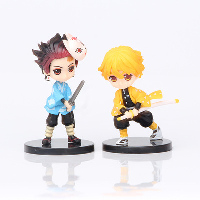 极速6pcs/set Anime Demon Slayer Figure Kimetsu No Yaiba Figu